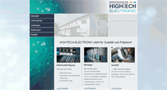 Desktop Screenshot of hightech-electronic.de