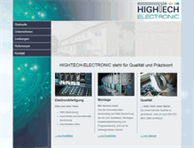 Tablet Screenshot of hightech-electronic.de